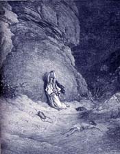 Hagar In The Wilderness Bible Story Picture