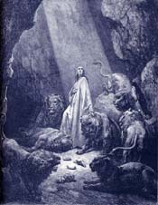 Daniel in the Lion's Den Bible Story Picture