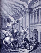 Heliodorus Punished in the Temple Bible Story Picture