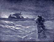 Jesus Walking on the Water
 Bible Story Picture