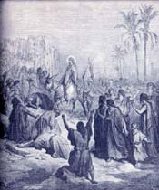 Christ's Entry into Jerusalem Bible Story Picture