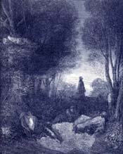 Jesus in the Garden of Gethsemane Bible Story Picture